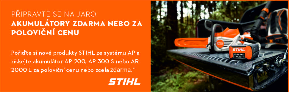 Akumulátory za polovinu -akce STIHL